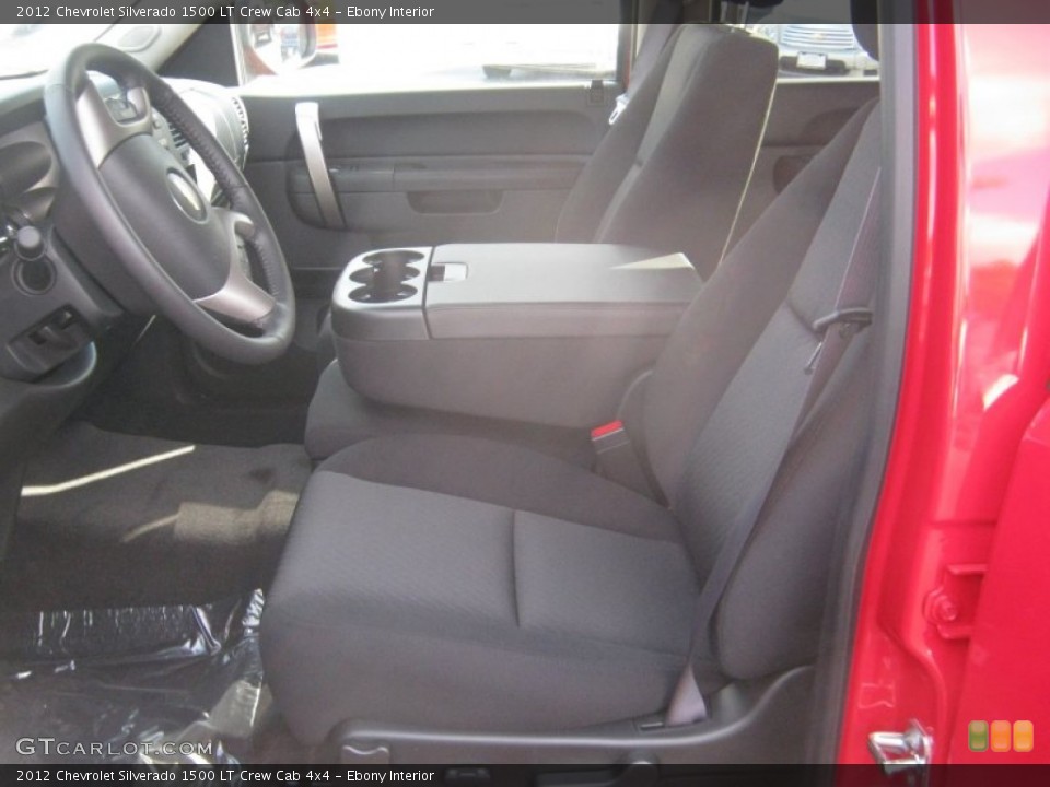 Ebony Interior Photo for the 2012 Chevrolet Silverado 1500 LT Crew Cab 4x4 #55810577