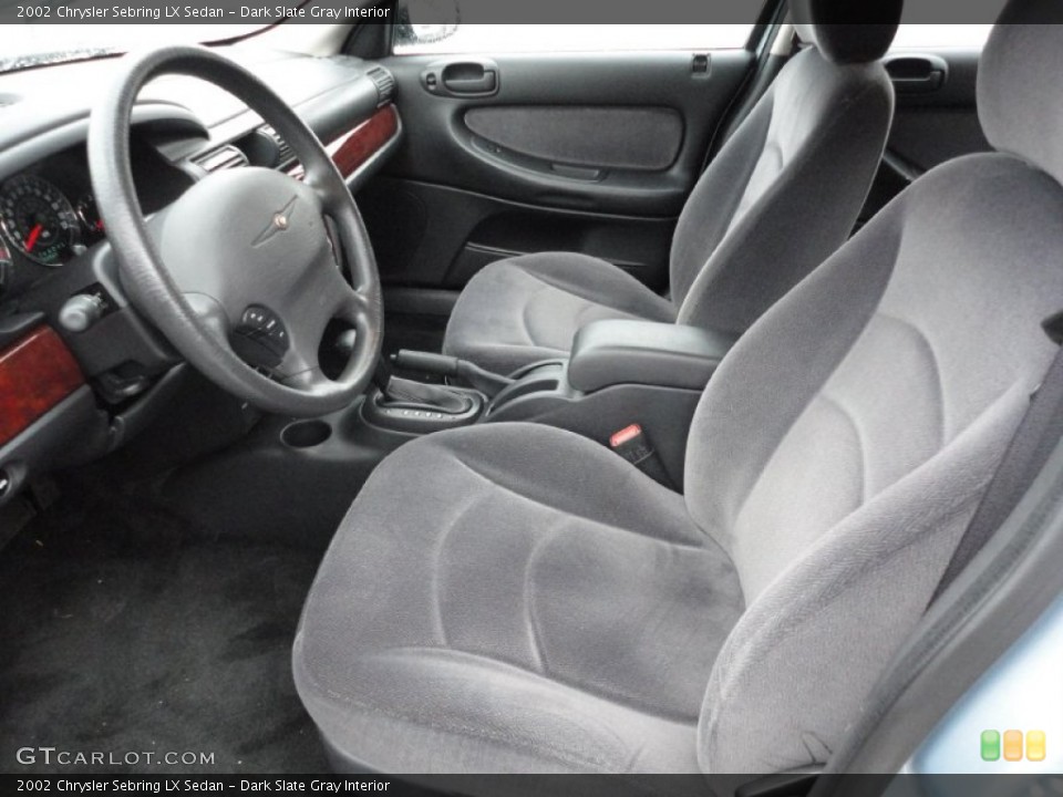 Dark Slate Gray Interior Photo for the 2002 Chrysler Sebring LX Sedan #55811252