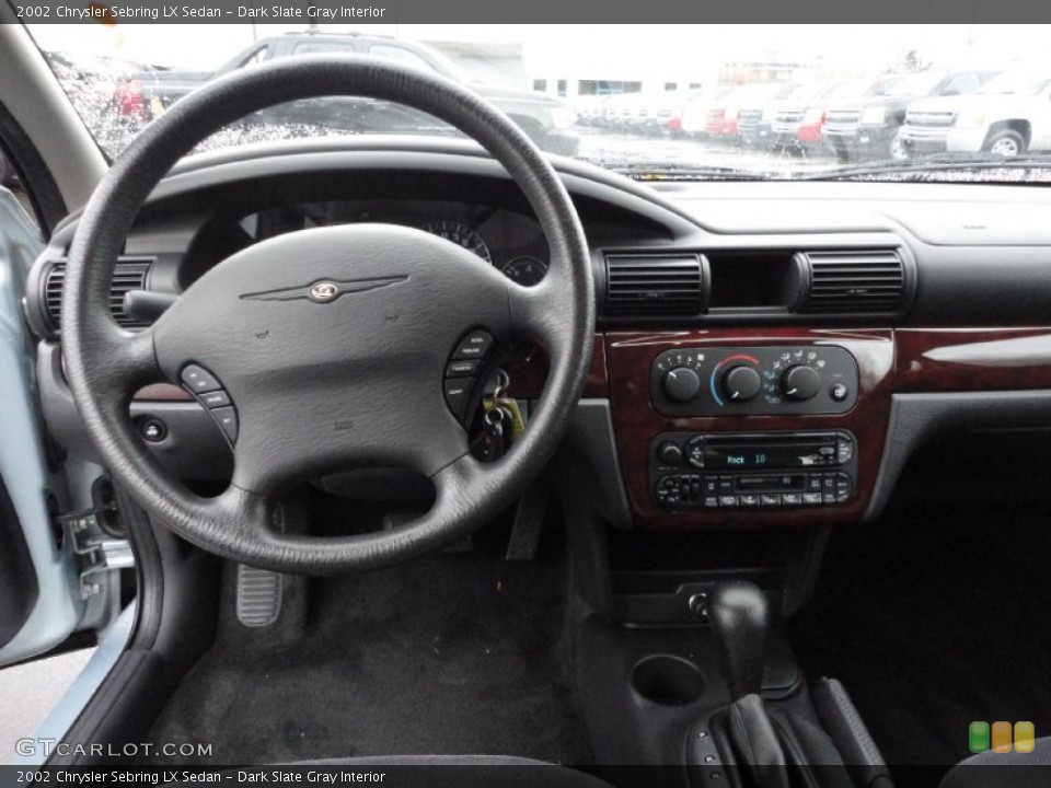 Dark Slate Gray Interior Dashboard for the 2002 Chrysler Sebring LX Sedan #55811273