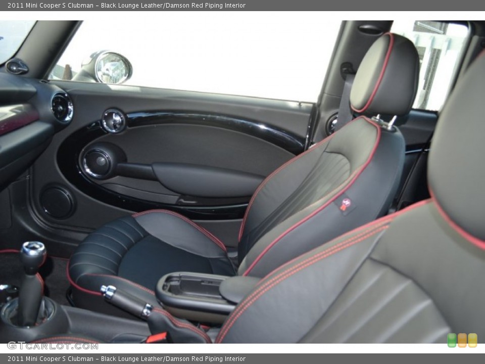Black Lounge Leather/Damson Red Piping Interior Photo for the 2011 Mini Cooper S Clubman #55811865