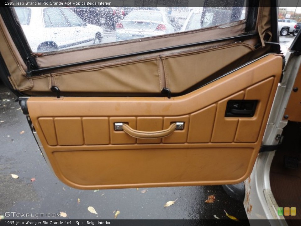 Spice Beige Interior Door Panel for the 1995 Jeep Wrangler Rio Grande 4x4 #55812014
