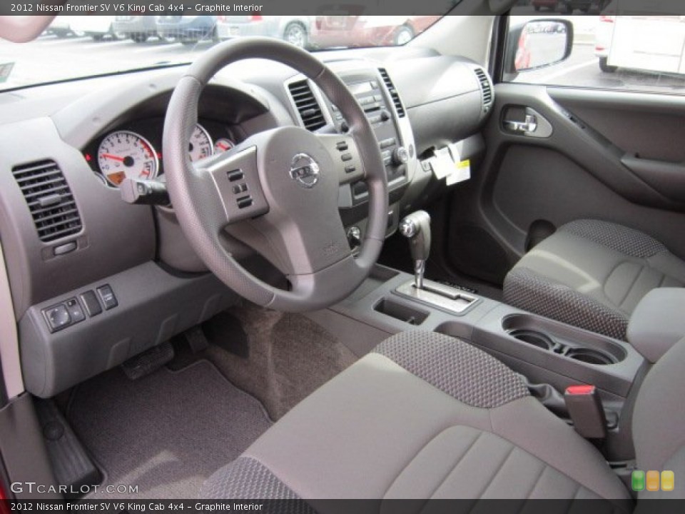 Graphite Interior Photo for the 2012 Nissan Frontier SV V6 King Cab 4x4 #55812377