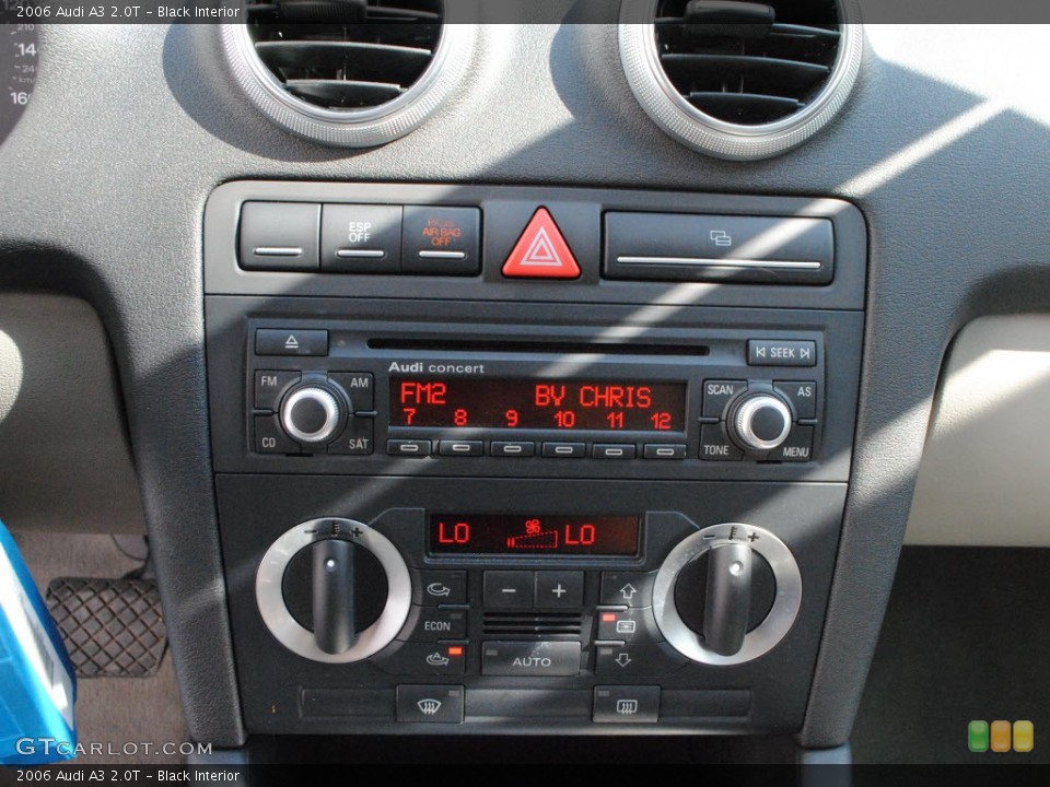 Black Interior Controls for the 2006 Audi A3 2.0T #55813151