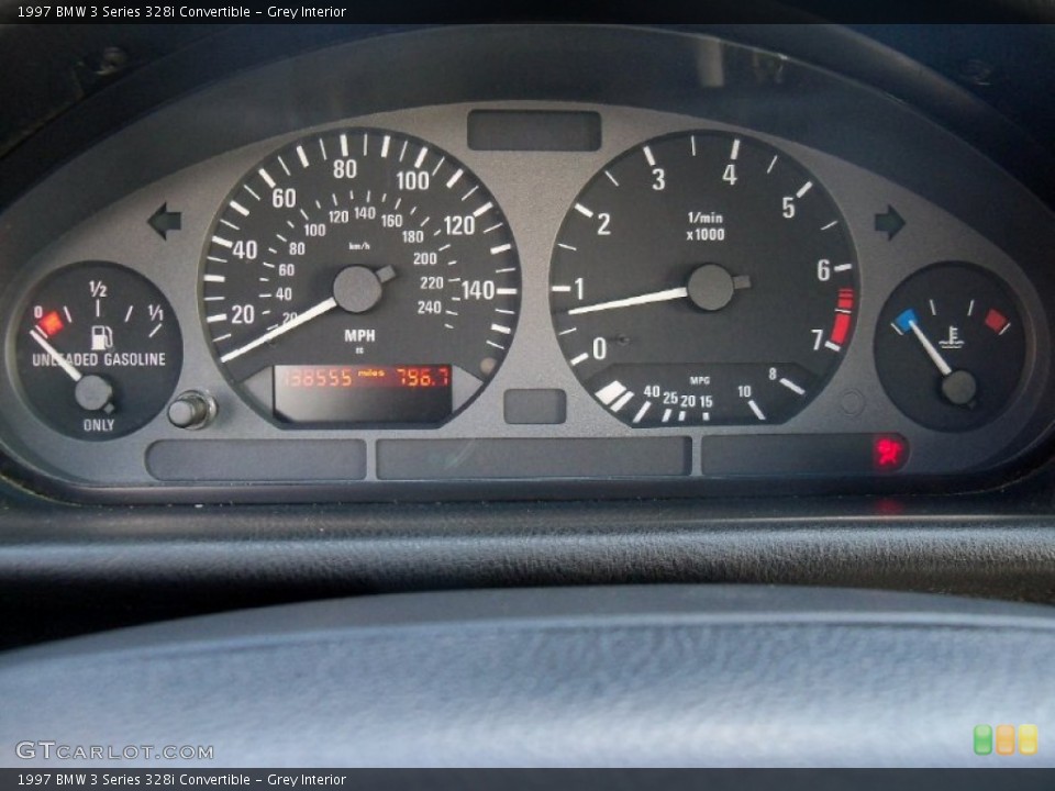 Grey Interior Gauges for the 1997 BMW 3 Series 328i Convertible #55814542