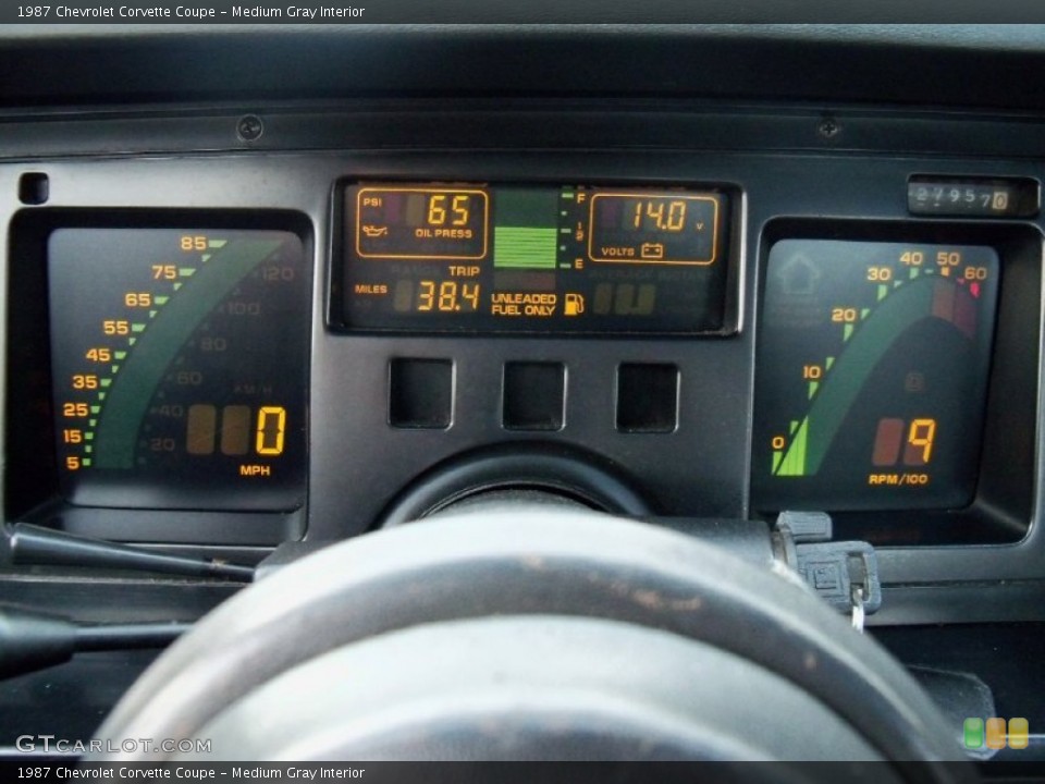 Medium Gray Interior Gauges for the 1987 Chevrolet Corvette Coupe #55814693