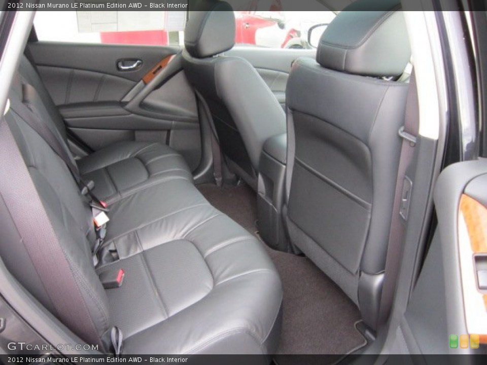 Black Interior Photo for the 2012 Nissan Murano LE Platinum Edition AWD #55815659