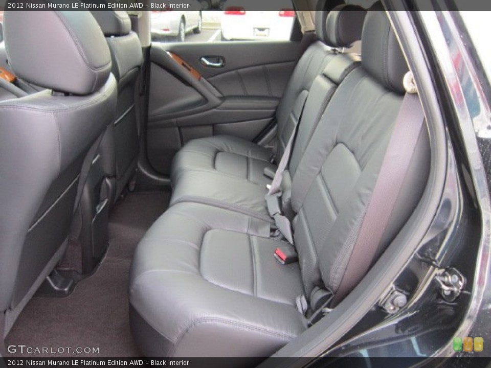 Black Interior Photo for the 2012 Nissan Murano LE Platinum Edition AWD #55815681