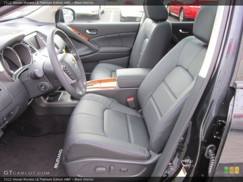 Black Interior Photo for the 2012 Nissan Murano LE Platinum Edition AWD #55815692