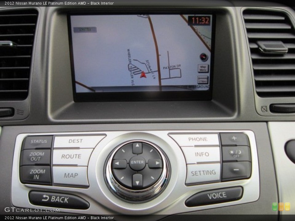 Black Interior Navigation for the 2012 Nissan Murano LE Platinum Edition AWD #55815704
