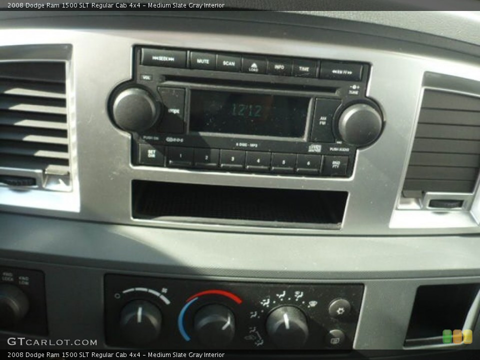 Medium Slate Gray Interior Controls for the 2008 Dodge Ram 1500 SLT Regular Cab 4x4 #55816226