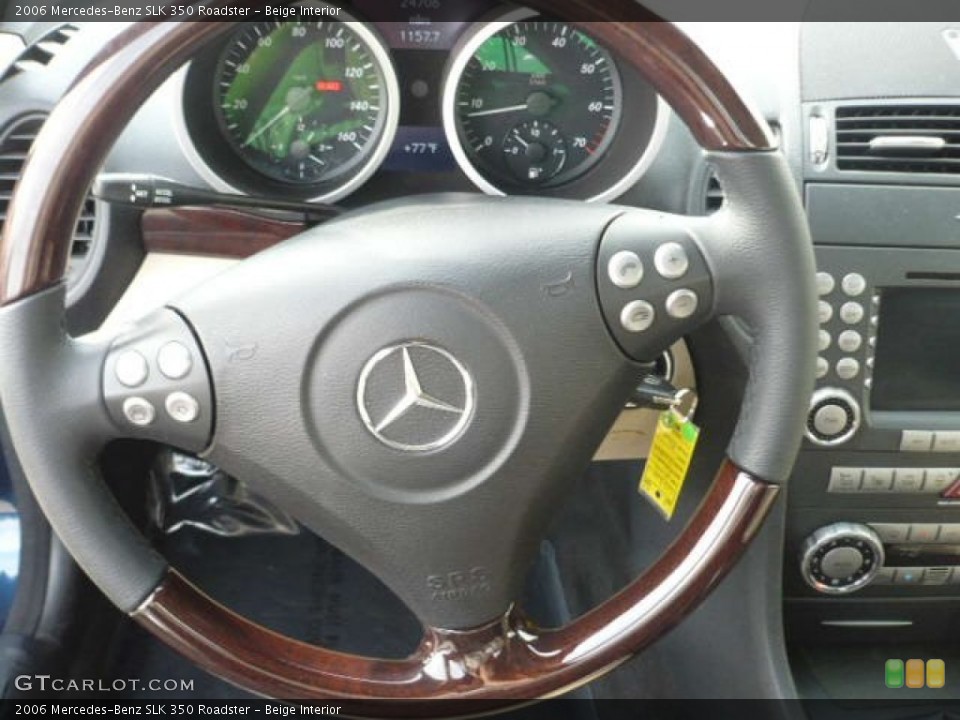 Beige Interior Steering Wheel for the 2006 Mercedes-Benz SLK 350 Roadster #55816331