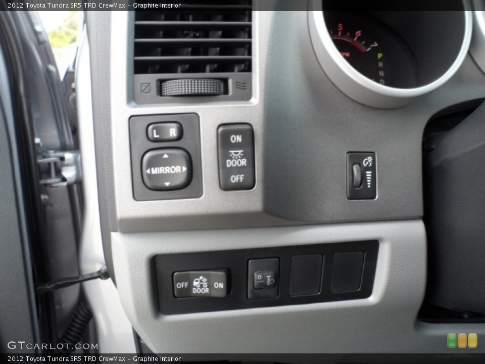 Graphite Interior Controls for the 2012 Toyota Tundra SR5 TRD CrewMax #55816544