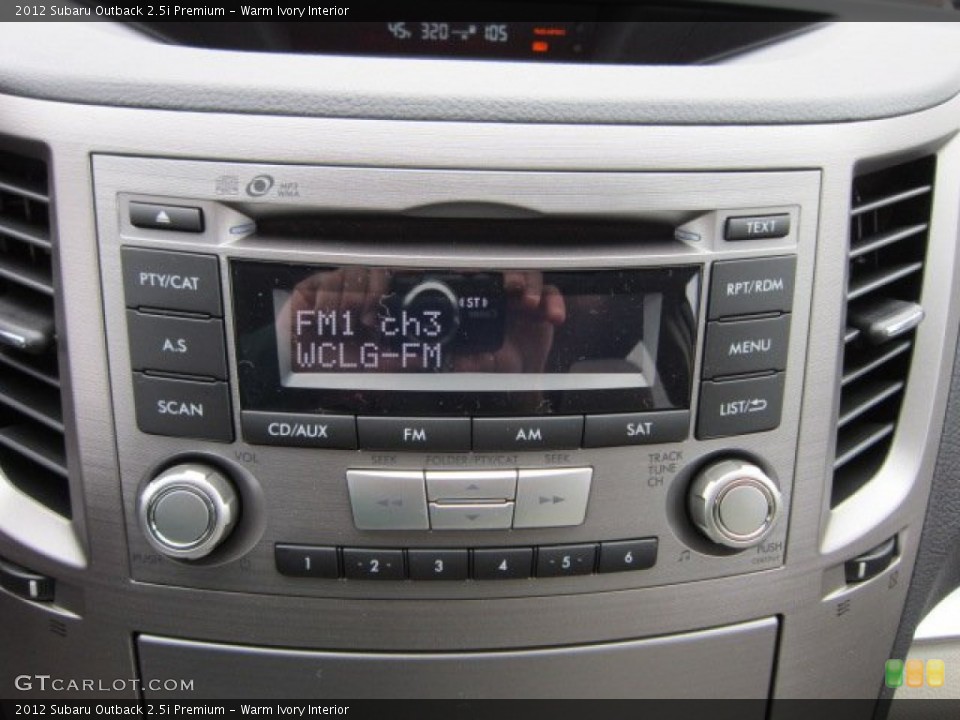 Warm Ivory Interior Audio System for the 2012 Subaru Outback 2.5i Premium #55817039