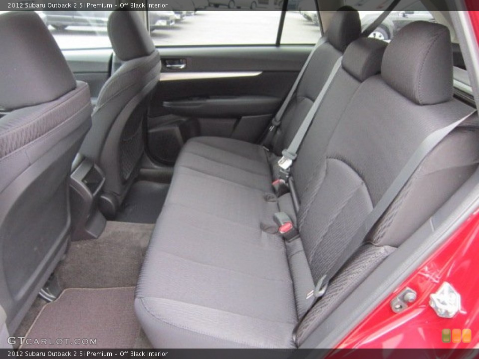 Off Black Interior Photo for the 2012 Subaru Outback 2.5i Premium #55817177