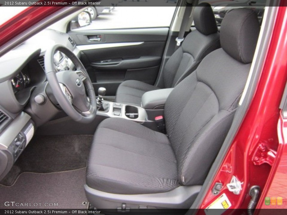 Off Black Interior Photo for the 2012 Subaru Outback 2.5i Premium #55817186