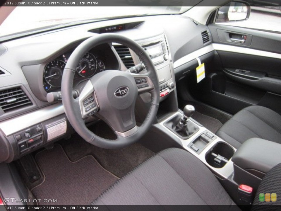 Off Black Interior Photo for the 2012 Subaru Outback 2.5i Premium #55817195