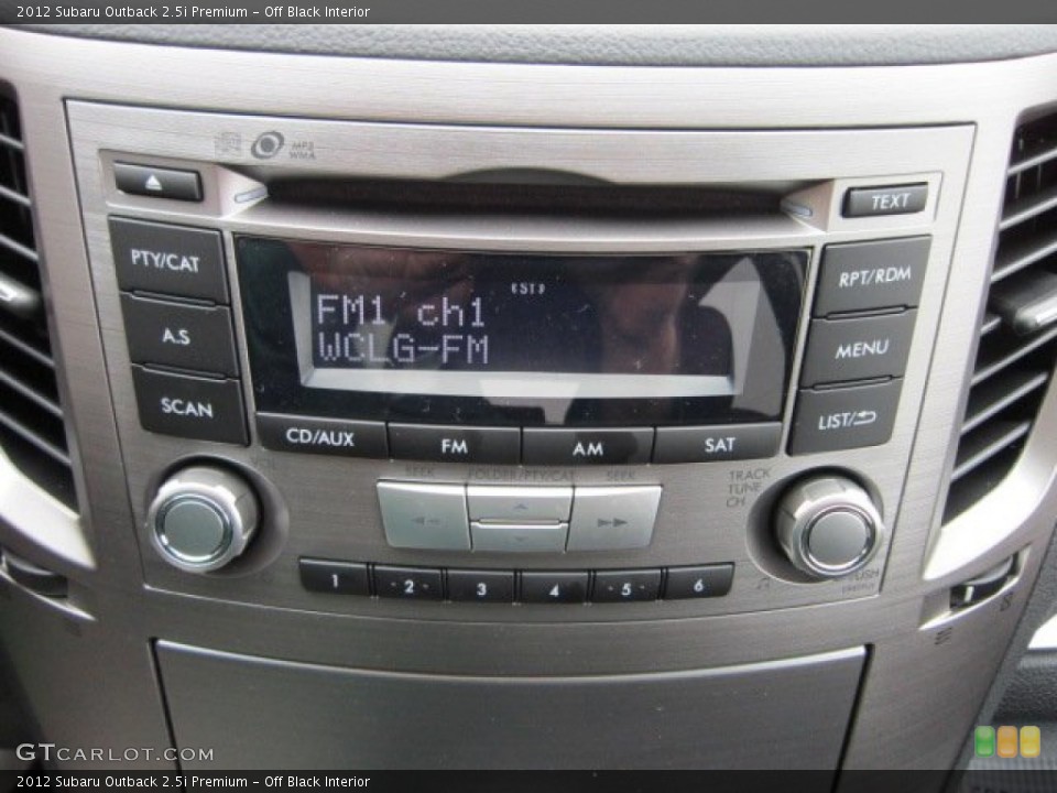 Off Black Interior Audio System for the 2012 Subaru Outback 2.5i Premium #55817222