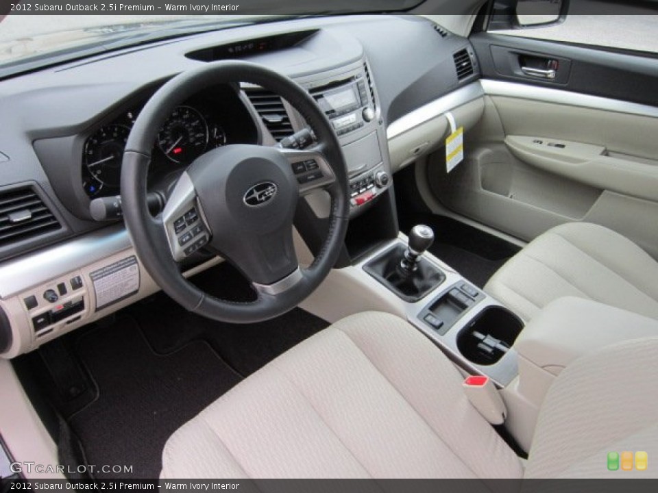 Warm Ivory Interior Photo for the 2012 Subaru Outback 2.5i Premium #55817369