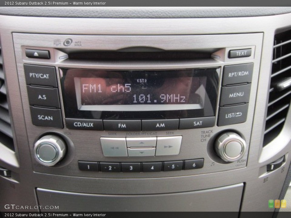 Warm Ivory Interior Audio System for the 2012 Subaru Outback 2.5i Premium #55817396