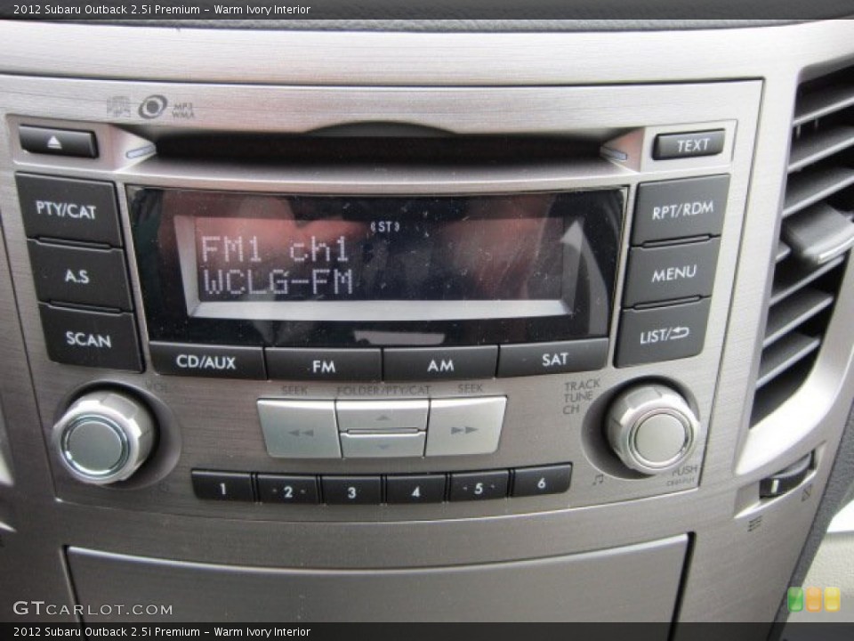 Warm Ivory Interior Audio System for the 2012 Subaru Outback 2.5i Premium #55817579