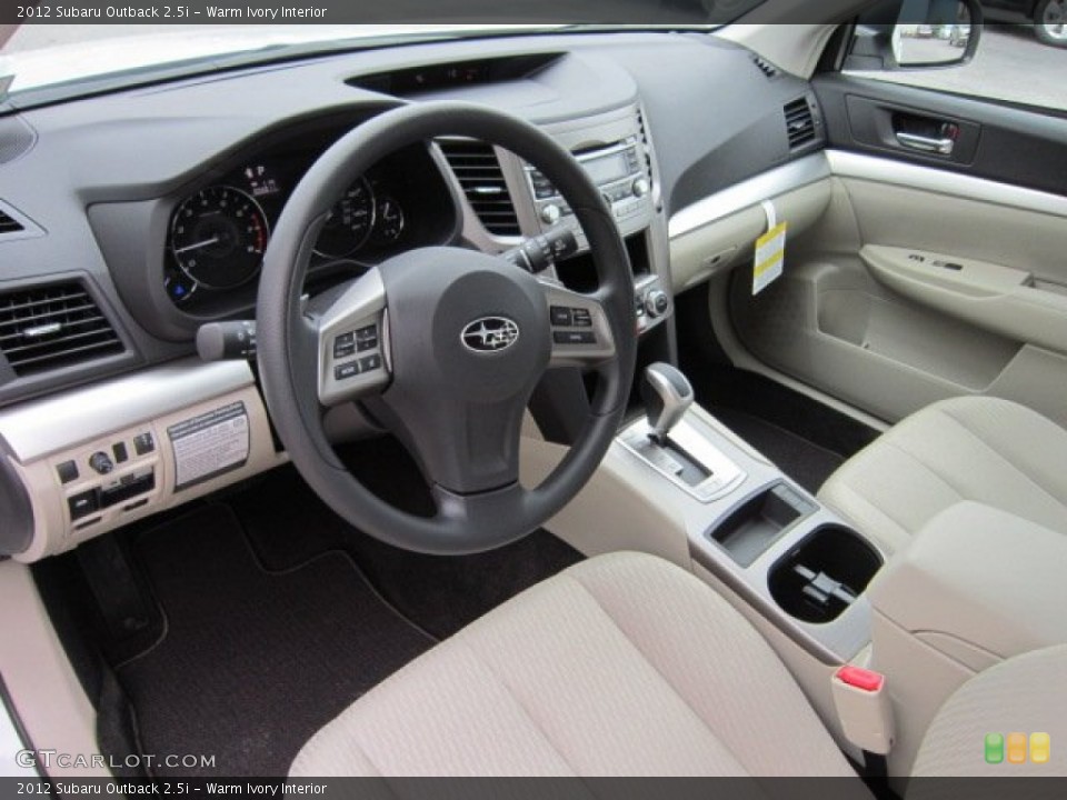 Warm Ivory Interior Photo for the 2012 Subaru Outback 2.5i #55818128