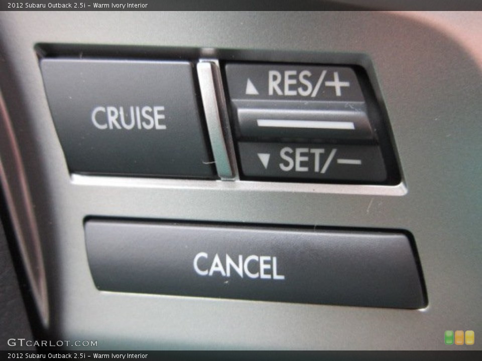 Warm Ivory Interior Controls for the 2012 Subaru Outback 2.5i #55818145