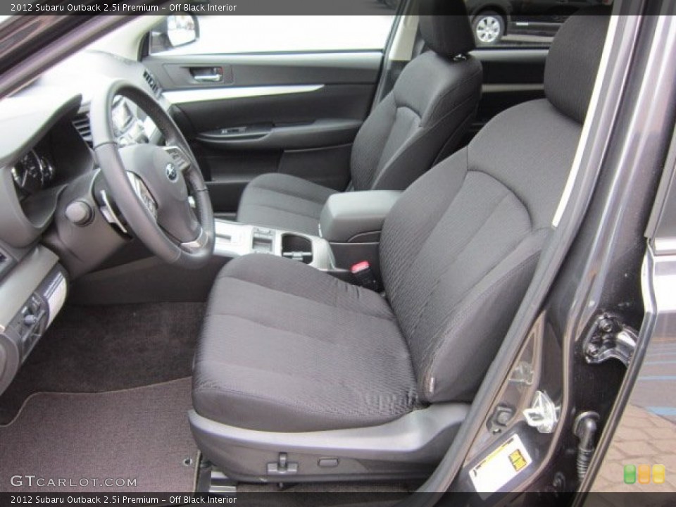 Off Black Interior Photo for the 2012 Subaru Outback 2.5i Premium #55818464
