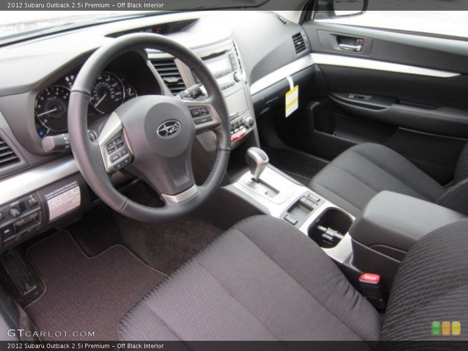 Off Black Interior Photo for the 2012 Subaru Outback 2.5i Premium #55818470