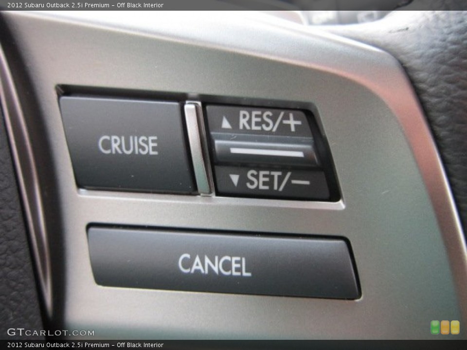 Off Black Interior Controls for the 2012 Subaru Outback 2.5i Premium #55818488