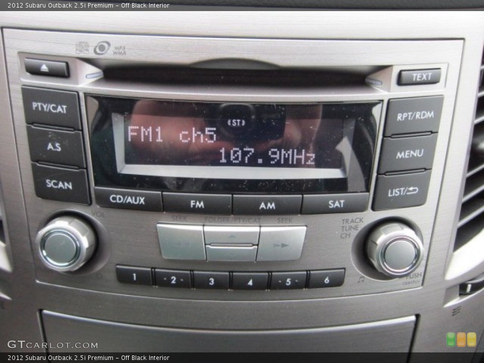 Off Black Interior Audio System for the 2012 Subaru Outback 2.5i Premium #55818506