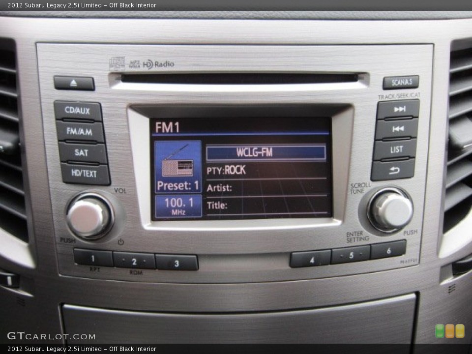 Off Black Interior Controls for the 2012 Subaru Legacy 2.5i Limited #55818684