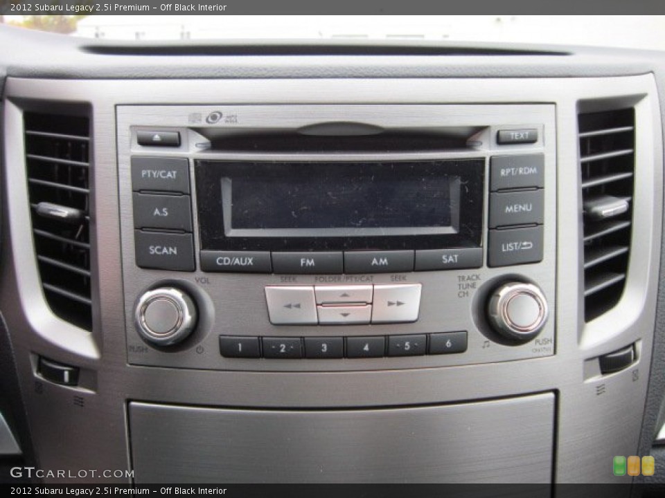 Off Black Interior Audio System for the 2012 Subaru Legacy 2.5i Premium #55819076