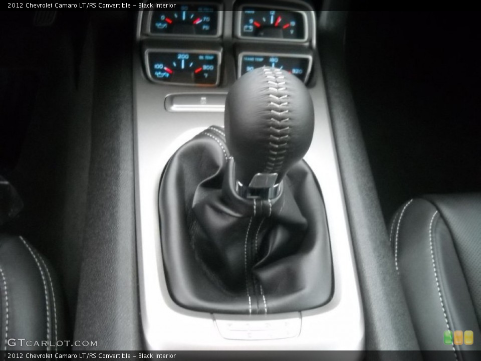 Black Interior Transmission for the 2012 Chevrolet Camaro LT/RS Convertible #55820915