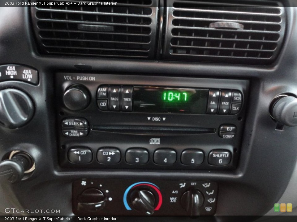 Dark Graphite Interior Audio System for the 2003 Ford Ranger XLT SuperCab 4x4 #55823666