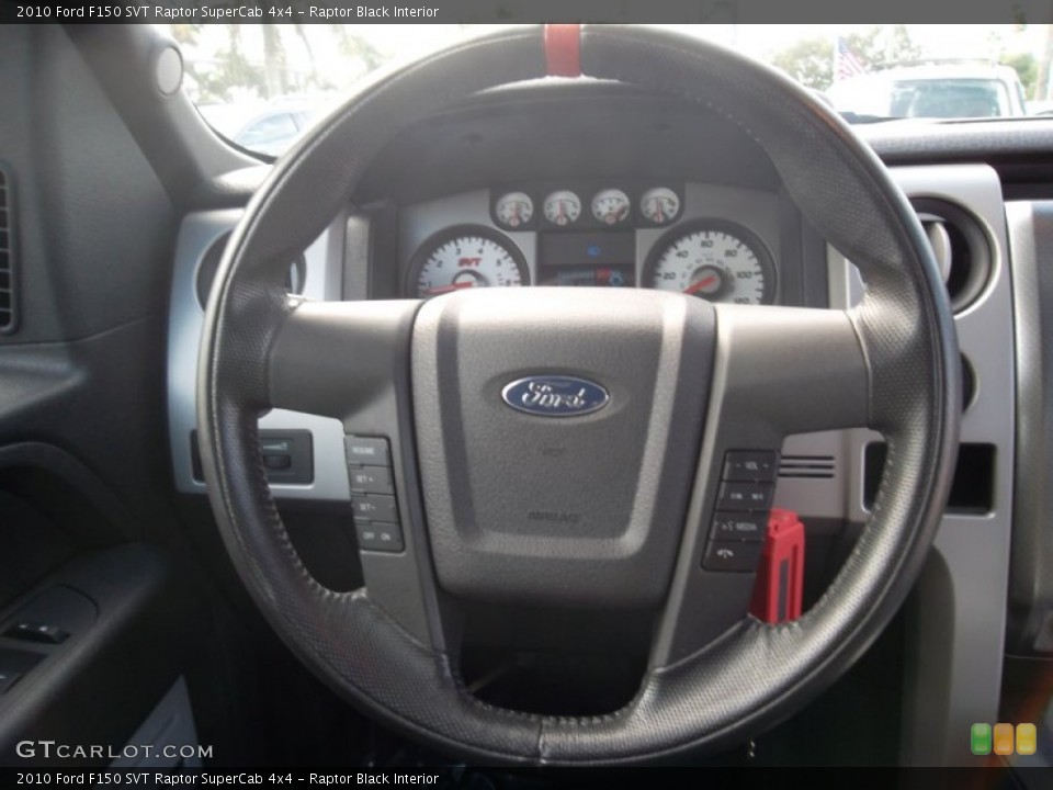 Raptor Black Interior Steering Wheel for the 2010 Ford F150 SVT Raptor SuperCab 4x4 #55824035