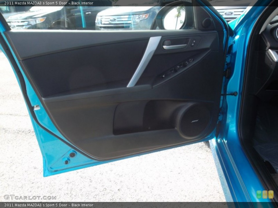 Black Interior Door Panel for the 2011 Mazda MAZDA3 s Sport 5 Door #55824863