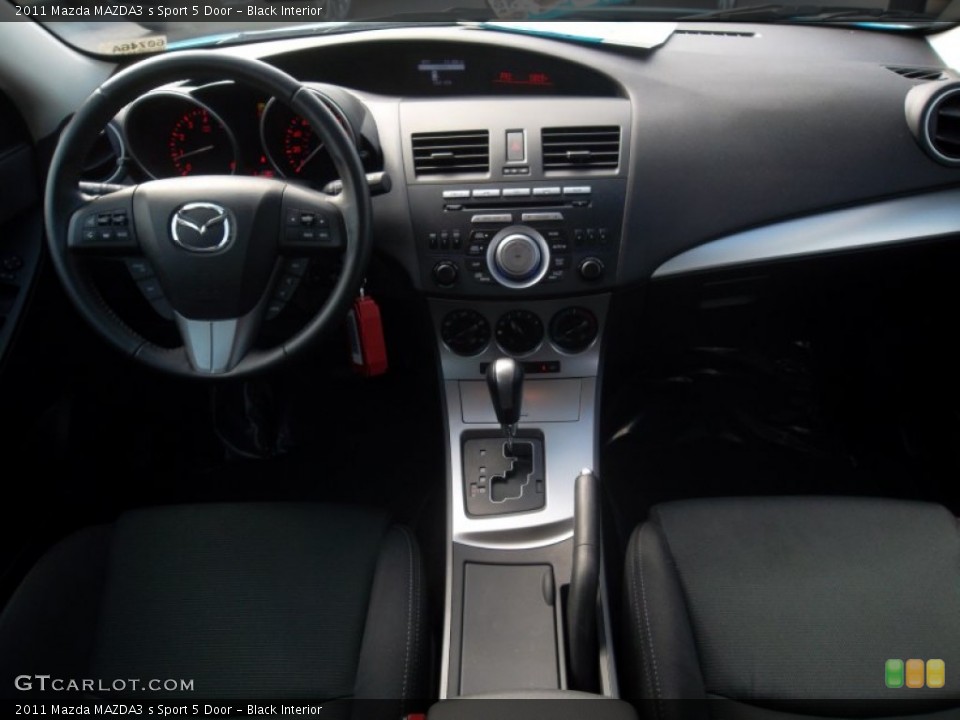 Black Interior Dashboard for the 2011 Mazda MAZDA3 s Sport 5 Door #55824944