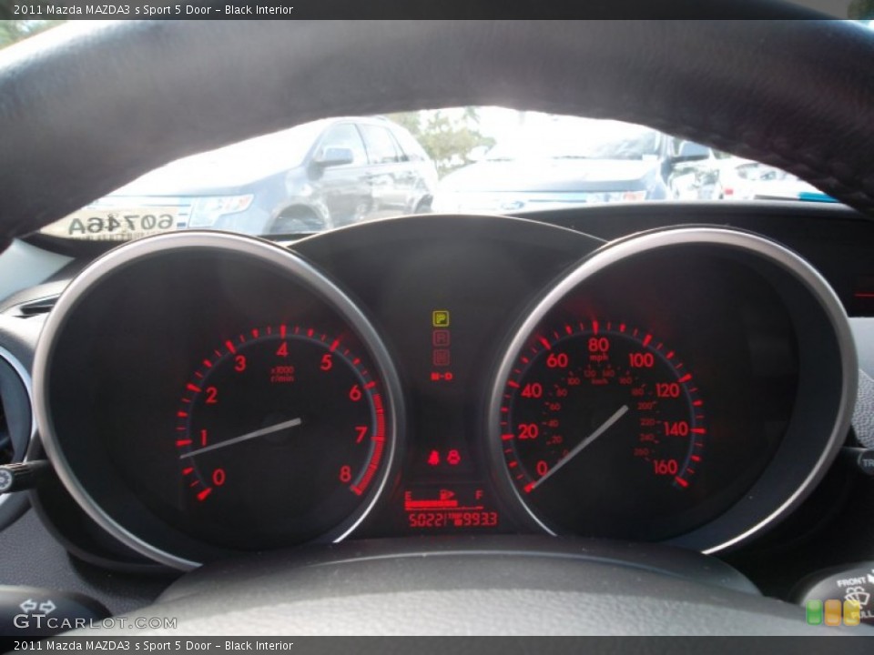 Black Interior Gauges for the 2011 Mazda MAZDA3 s Sport 5 Door #55825004