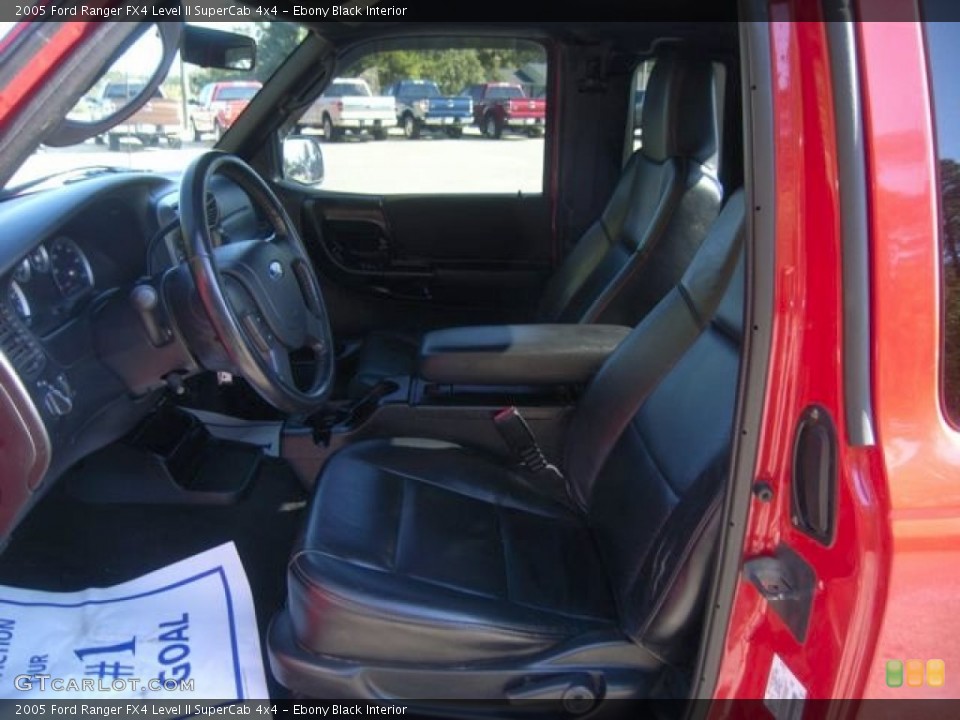 Ebony Black Interior Photo for the 2005 Ford Ranger FX4 Level II SuperCab 4x4 #55825382