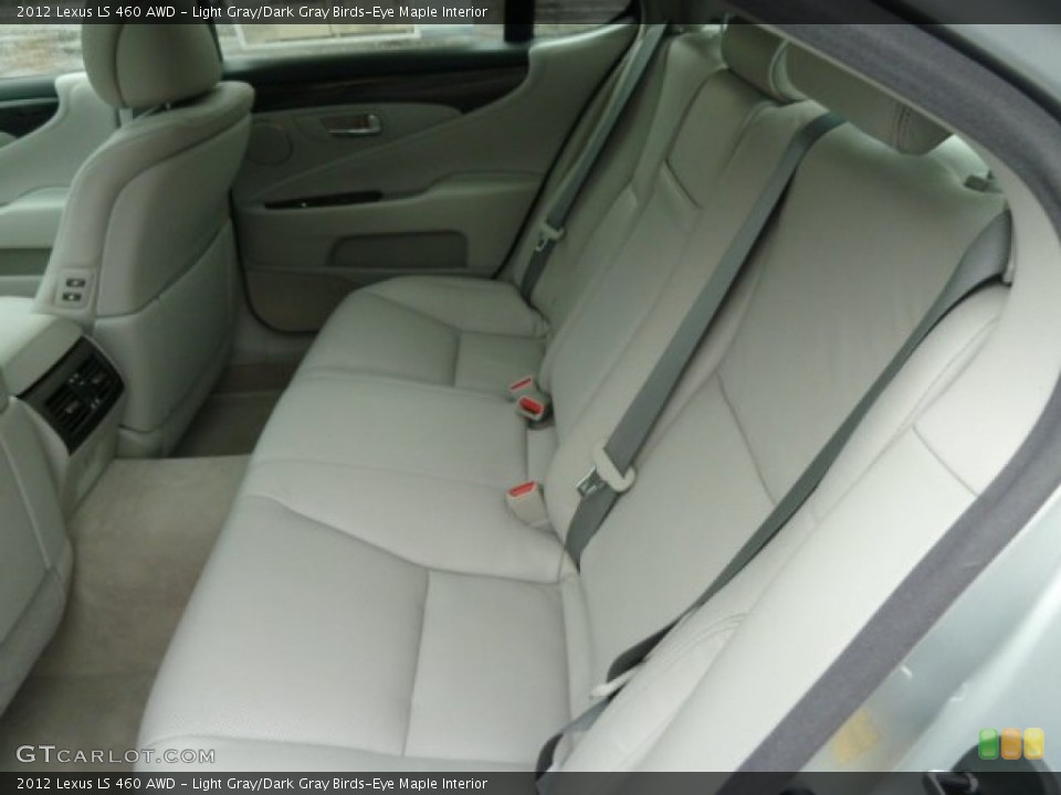 Light Gray/Dark Gray Birds-Eye Maple 2012 Lexus LS Interiors