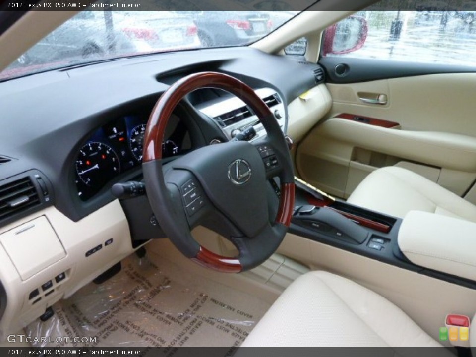 Parchment Interior Prime Interior for the 2012 Lexus RX 350 AWD #55825640
