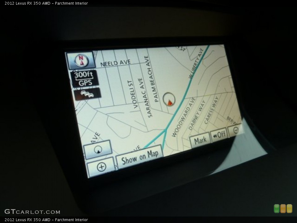 Parchment Interior Navigation for the 2012 Lexus RX 350 AWD #55825659