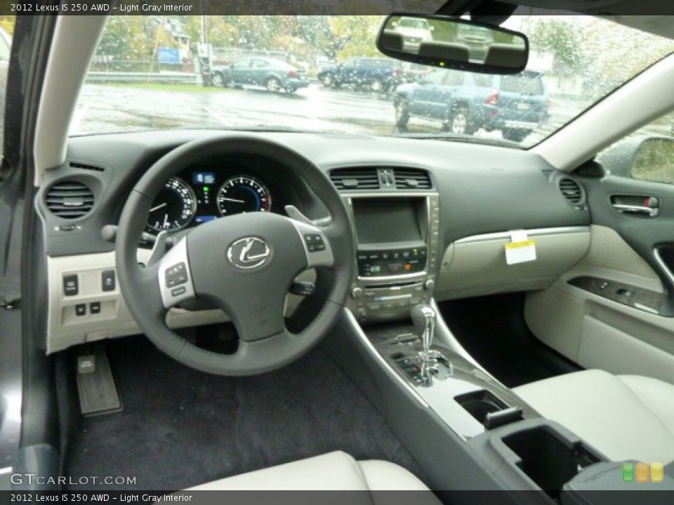 Light Gray Interior Dashboard for the 2012 Lexus IS 250 AWD #55825802