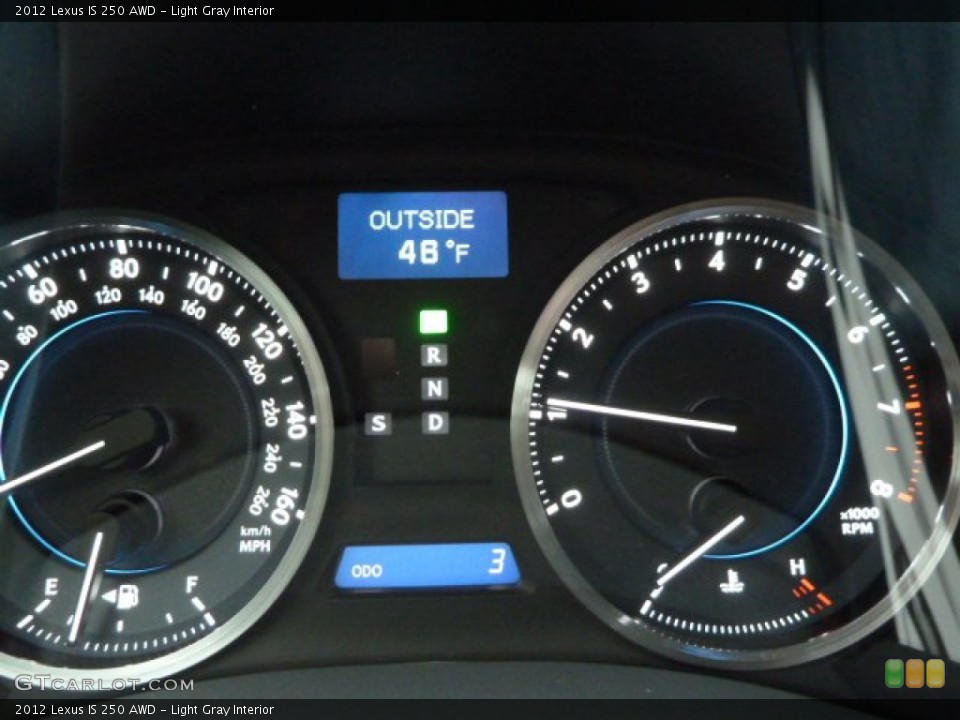 Light Gray Interior Gauges for the 2012 Lexus IS 250 AWD #55825864