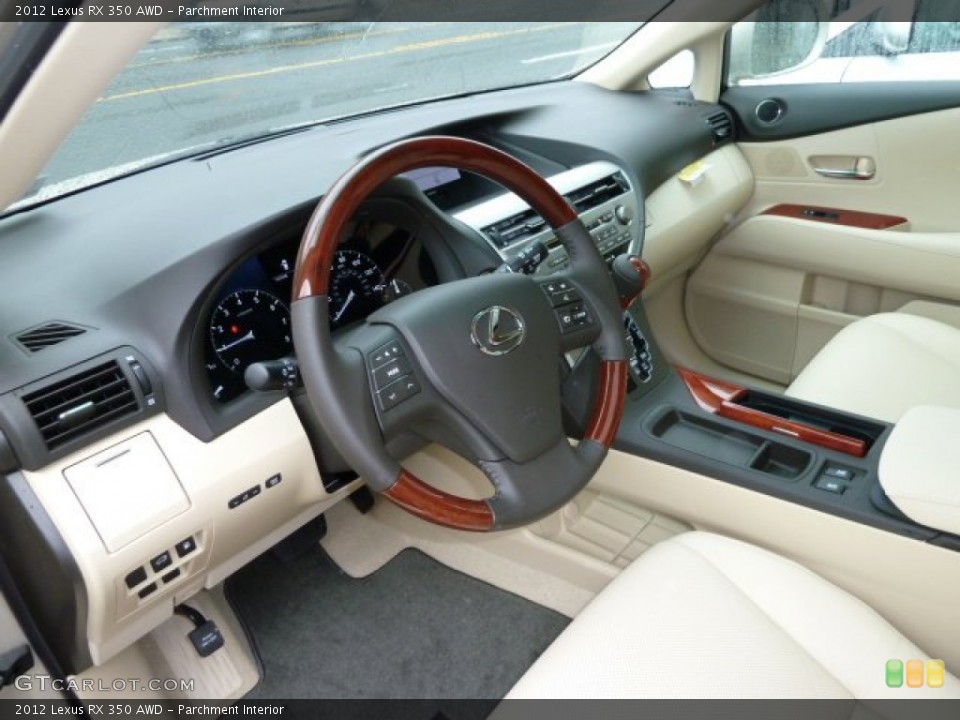 Parchment Interior Prime Interior for the 2012 Lexus RX 350 AWD #55826369