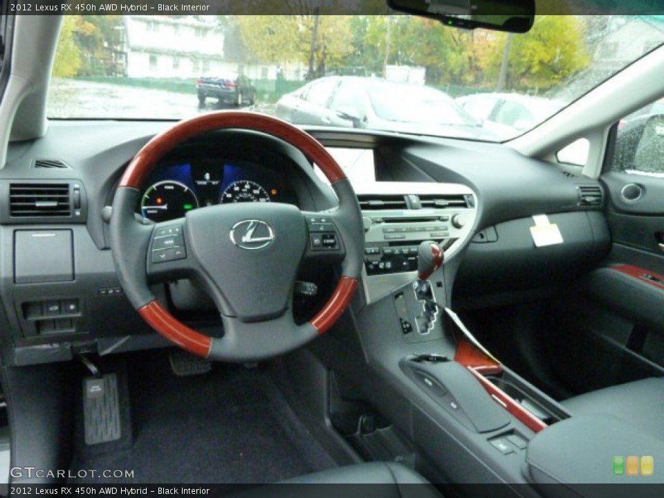 Black Interior Dashboard for the 2012 Lexus RX 450h AWD Hybrid #55826504