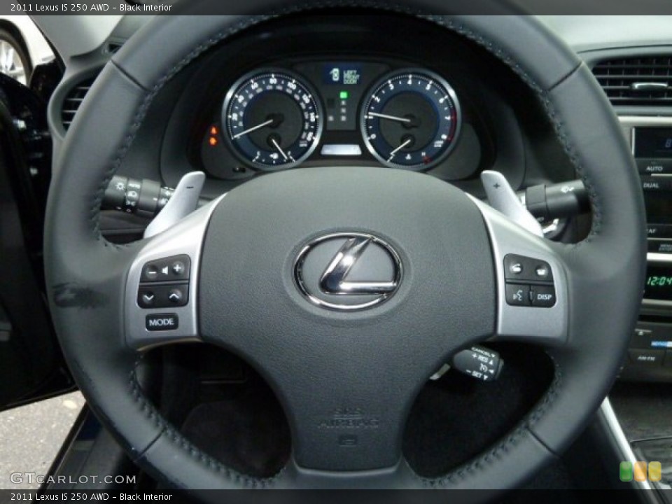 Black Interior Steering Wheel for the 2011 Lexus IS 250 AWD #55826722
