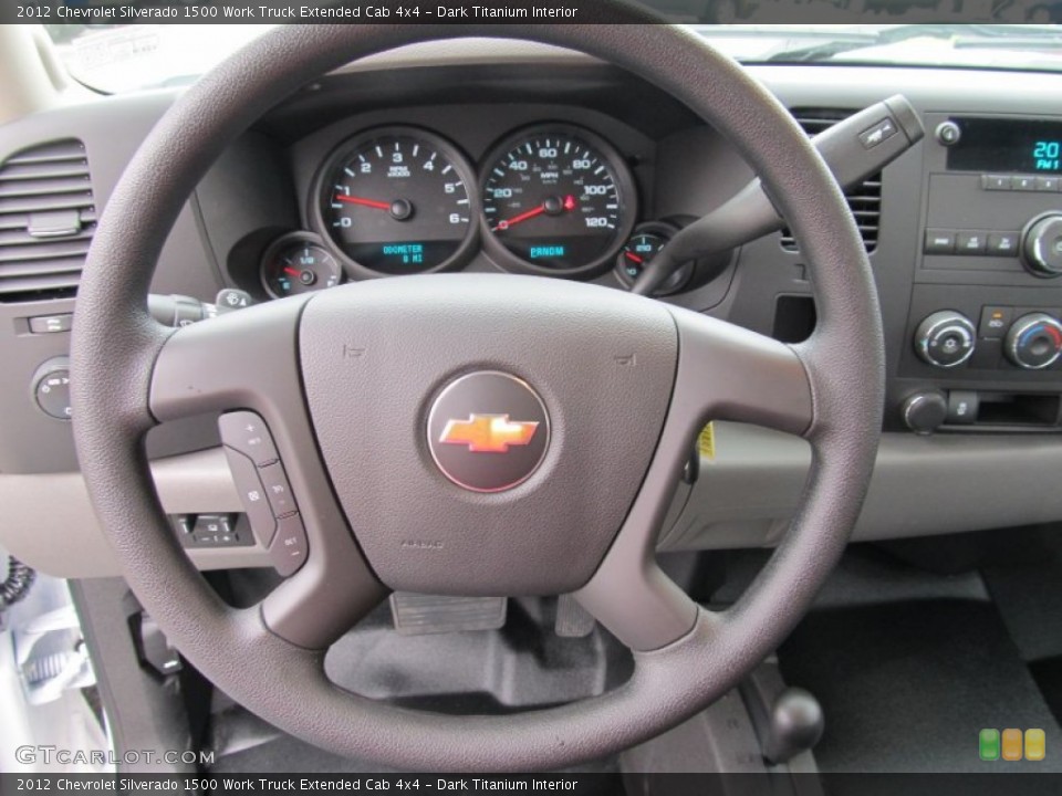 Dark Titanium Interior Steering Wheel for the 2012 Chevrolet Silverado 1500 Work Truck Extended Cab 4x4 #55826729