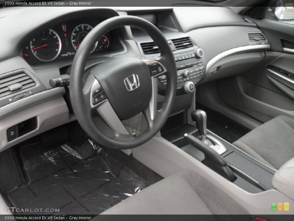 Gray Interior Prime Interior for the 2009 Honda Accord EX V6 Sedan #55826744