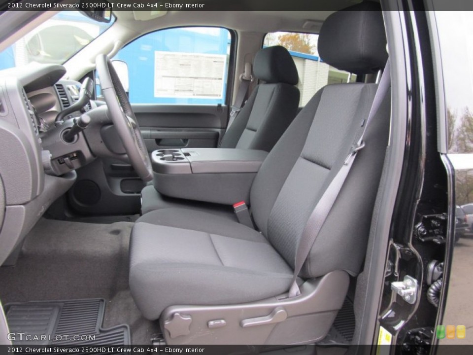 Ebony Interior Photo for the 2012 Chevrolet Silverado 2500HD LT Crew Cab 4x4 #55826966